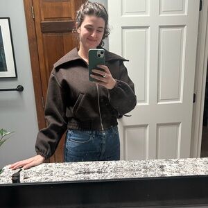 Madewell Brown Bomber Jacket